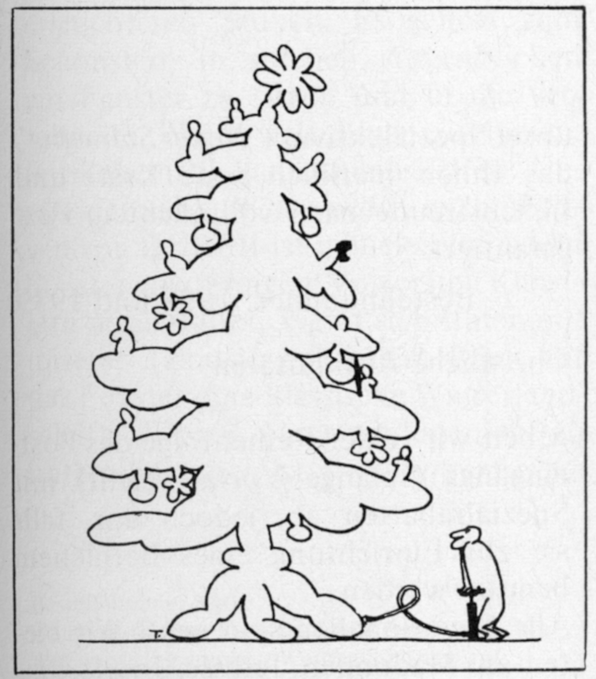 Bestellnummer 773, Bild: Pneumofix. Der Christbaum in der Westentasche.
Zeichnung: F. K. Wächter.